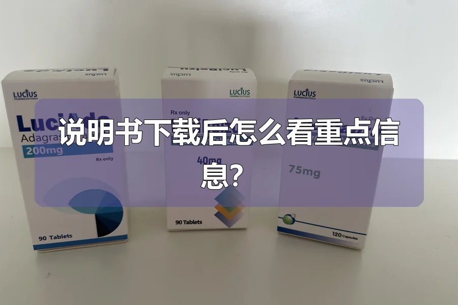 说明书下载后怎么看重点信息？
